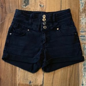 Size 3/4 High Rise Silver Crush Shorts